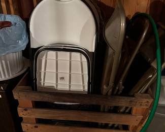 Metal folding chairs