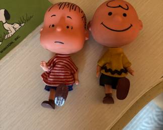Vintage Charlie, Brown and Linus skediddles 
(missing piece that makes them move)