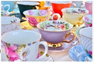 Vintage Tea Cups from 1940 - 1970s. 