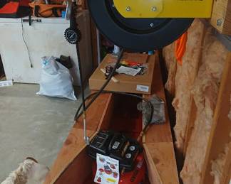 air compressor and central pnuematic air hose.