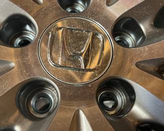 New tires/wheels for Honda Accord. Four available. Highest bid at 2pm on Saturday, September 27th. Cash. Text 205-567-5211 with questions. Minimum bid must be met. Starting bid $1,000. 