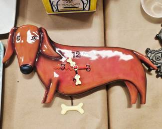 Dachshund clock 