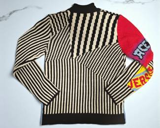 Authentic Versace sweater from Versace’s Fall/Winter 2018 runway collection, designed under Donatella Versace.