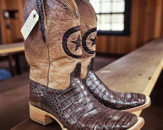 Side 10D Black Jack Mens Caiman boots
