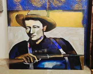 THE DUKE!

John Wayne in the younger years painting 