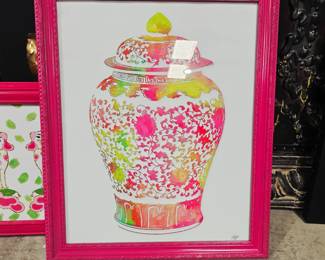 Framed bright art 