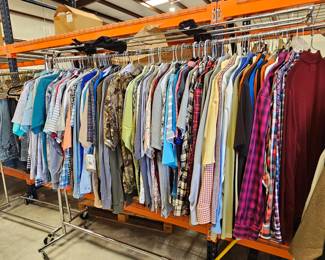Various womens, mens, and boys clothing . lots are NWT. 
