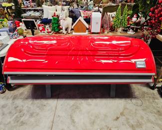 Candy apple red solar storm tanning bed. Works great 