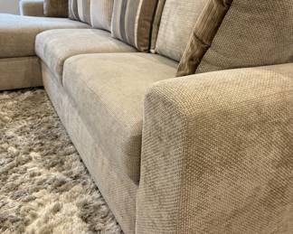 SOFA CHAISE SET WITH PILLOWS
               500.00