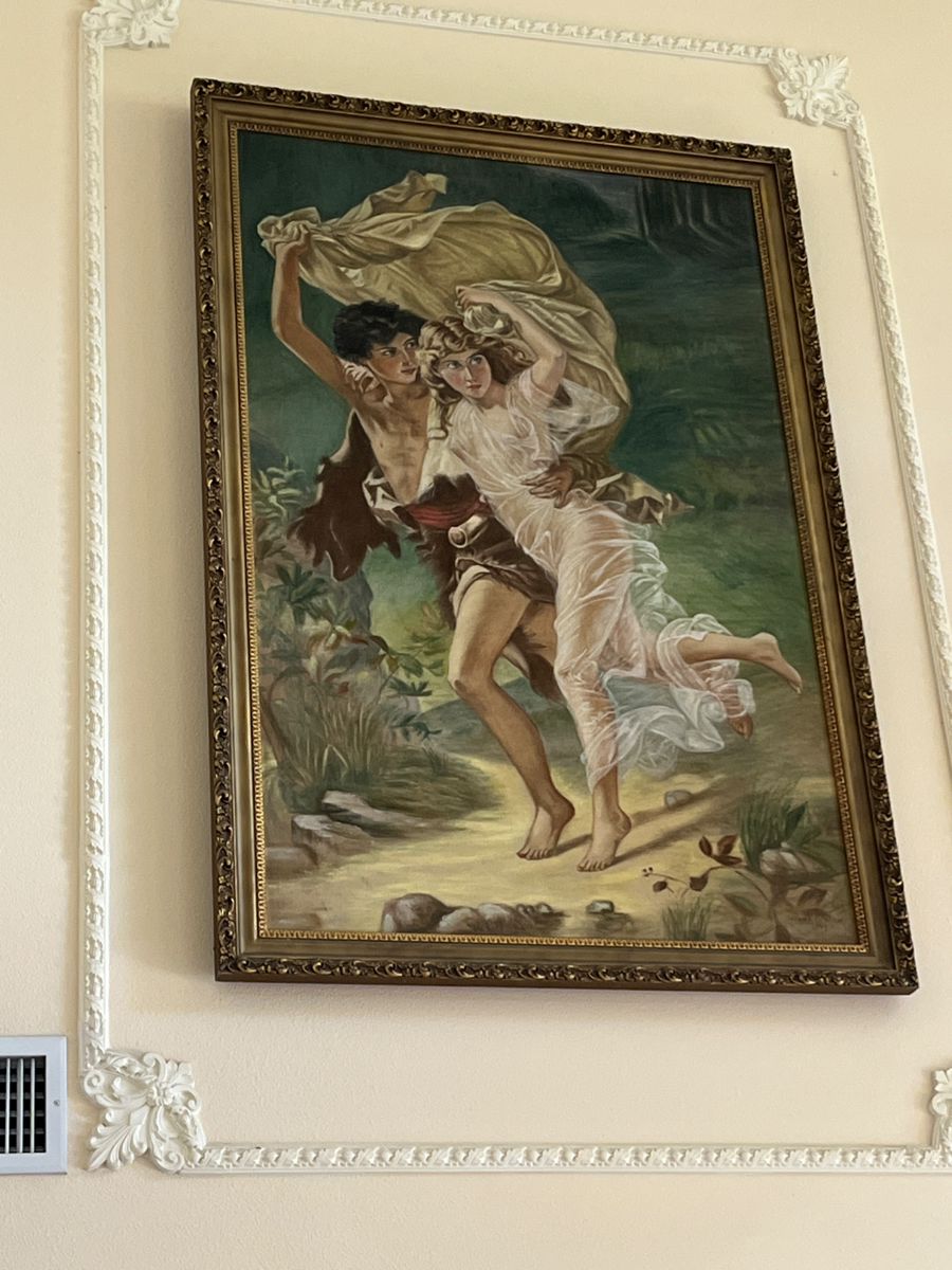 Huge painting "The Storm" by French artist Pierre-Auguste Cot 