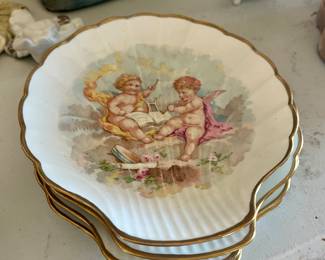 Limoges Cherub plate