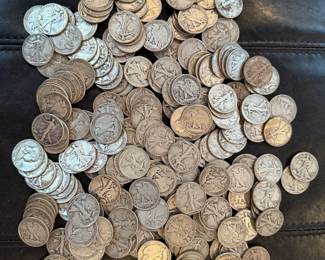 Jar of Liberty Half Dollars
