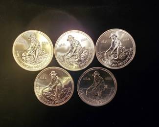 1 oz .999 rounds 