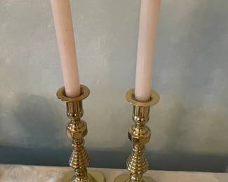 Brass candle sticks