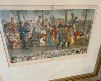 Historic costume print