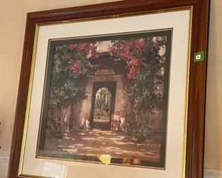 Framed painting of doorway