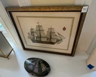 THe Bounty "tall ship" pring part of a collection