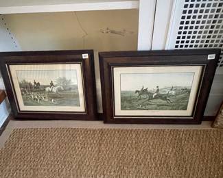 Hunting scene prints