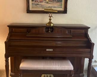 Kimball Upright  Piano and bench.