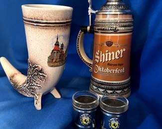 Huge collection of authentic German Beer Steins (owner lived several years in Germany)