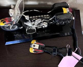 Harley Davidson Collector's - landline phone! Heritage Softail Flames
