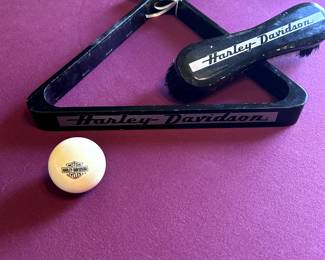 Harley Davidson Pool Table accessories.
