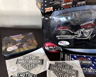 Harley Davidson Collector - bottle openers, darts, gear shift linkages, decals, deluxe Dart Board.
