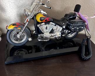 Harley Davidson Collector's - landline phone! Heritage Softail Flames