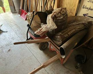 dirt and wheel barrel 