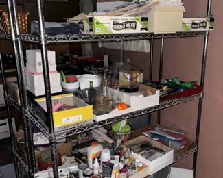 basement craft supplies