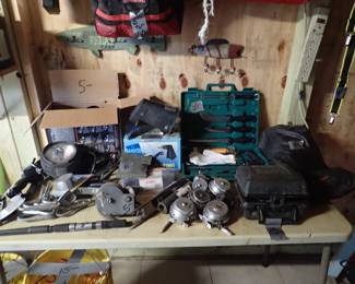 Tackle. Reels. 
