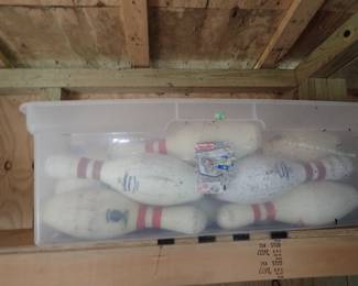 Genuine Bowling Pins. 
