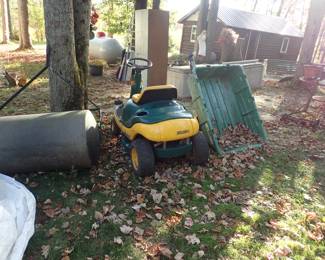 Lawn Roller. Yard Trailer. Yard Machine