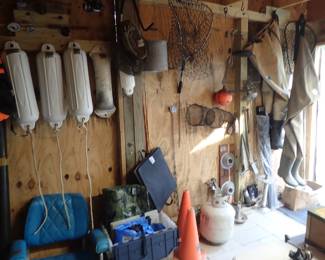 Waders. Nets. 