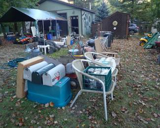 Mailboxes. Hoses. Lawn Chairs. Tires. Canning Jars
