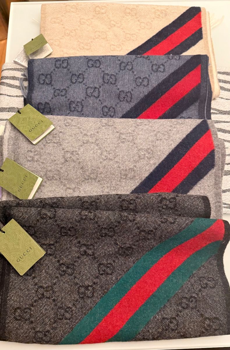 Brand new Gucci wool scarves