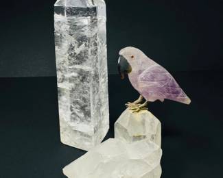 60 QuartzCrystalPointAmethystBirdonQuartzBase