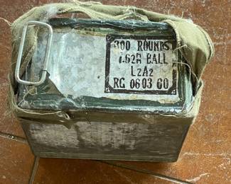 300 ROUNDS OF 7.62 AMMUNITION IN AN UNOPENED SPAM CAN 