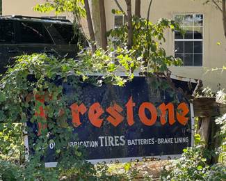 METAL FIRESTONE BATTERY SIGN