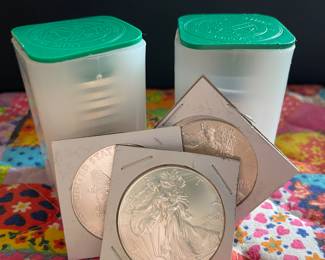 1 OUNCE .999 SILVER LIBERTY DOLLAR COINS