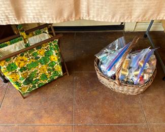 BASKET OF SEWING THREAD