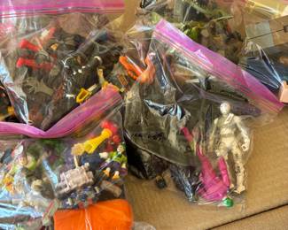 BAGS OF ACTION FIGURES & TOYS