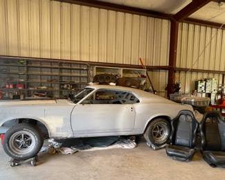 1970 MUSTANG MACH 1 PROJECT CAR-NEEDS MOTOR AND TRANSMISSION-NEW AFTERMARKET SEATS