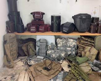 CAMERA AND LENS CASES, MILITARY BAGS
