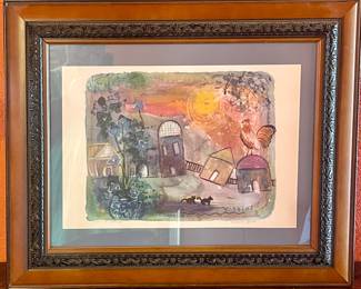 ORIGINAL FRAMED ART BY WIGGINS