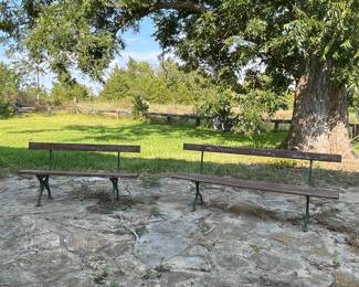 VINTAGE PARK BENCHES
