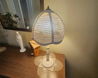Vintage lamp in the second bedroom,