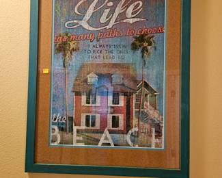 This framed puzzle is from a past estate sale we had recently in the sanctuary I can't believe it's still available. It is beautiful