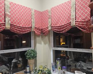 Another set of the window treatments that the owner made.