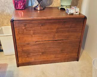Mid-Century Modern filing cabinet.